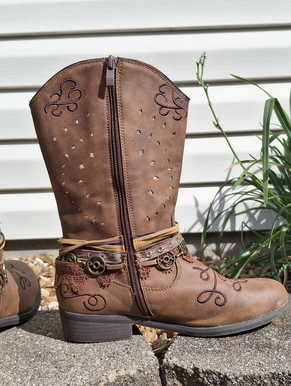 Children's Rodeo Ropers "Carousel" Western-Style Boots (Size 5) - Picture 6 of 7